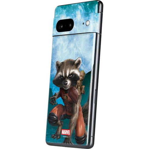 Marvel Rocket and Baby Groot Cosmic Bond Pixel Skins